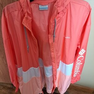 Columbia Coral and White Women's Jacket